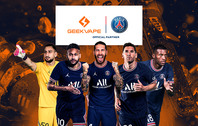 GEEKVAPE Unveils the Co-branded Products with Paris Saint-Germain during the Champions League 21/22
